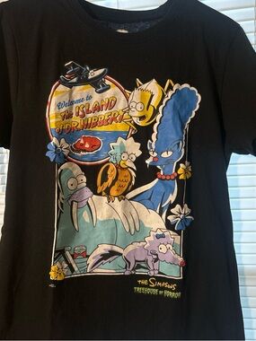 The Simpsons Graphic Tee - Black with White Logo